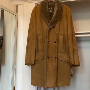 Men’s Vintage Sueded Leather Coat